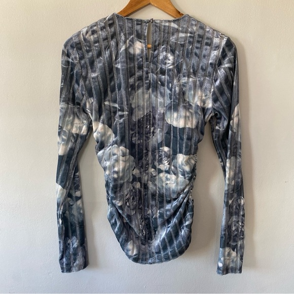 STINE GOYA VANESSA BLOUS METALIZED PEONIES Size XS - Picture 5 of 6